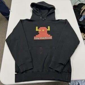Toy Machine Hoodie Mens Small Black Fair Distressed Pixel Monster Graphic